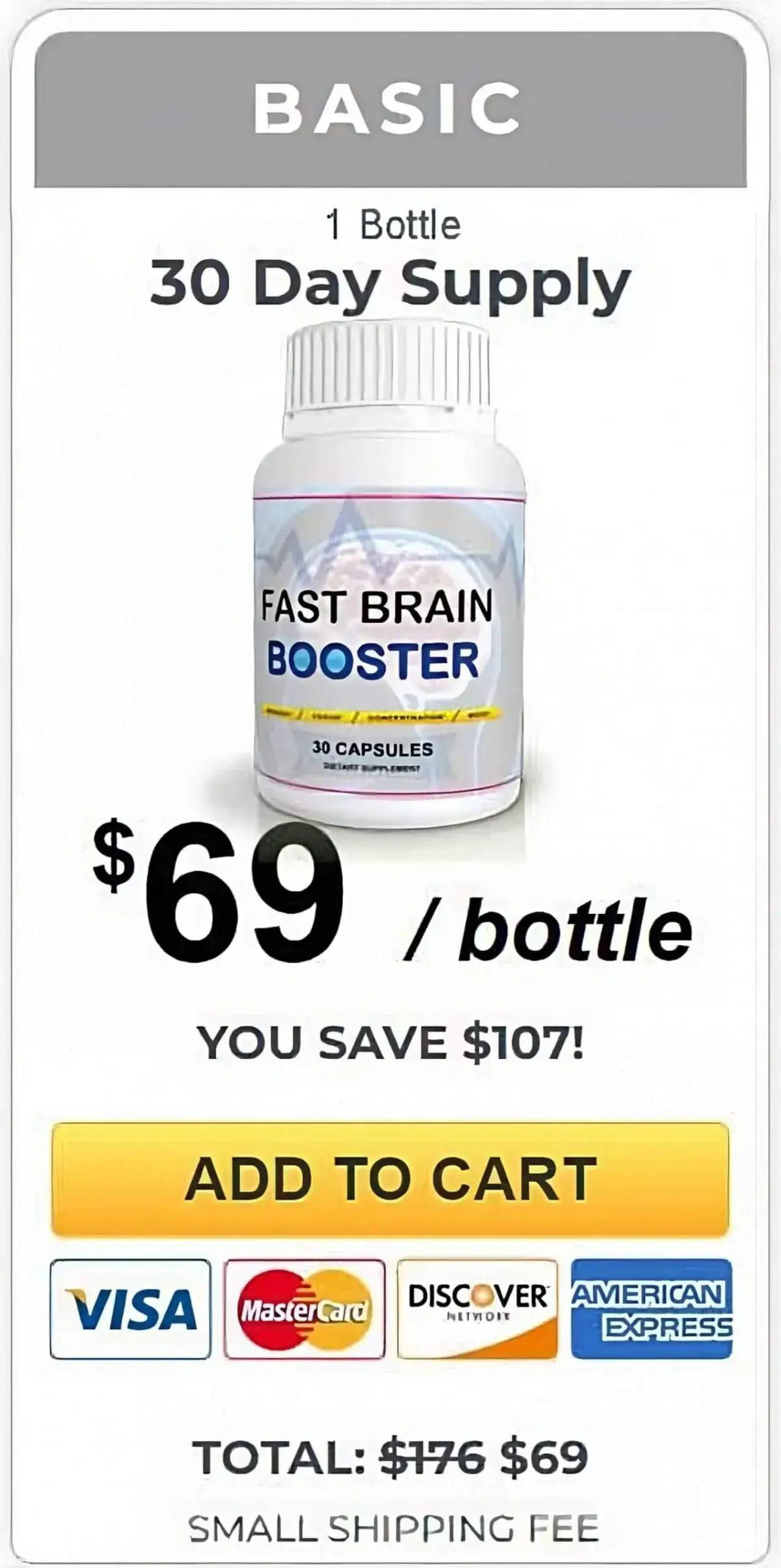 Fast Brain Booster Buy 1 Bottle
